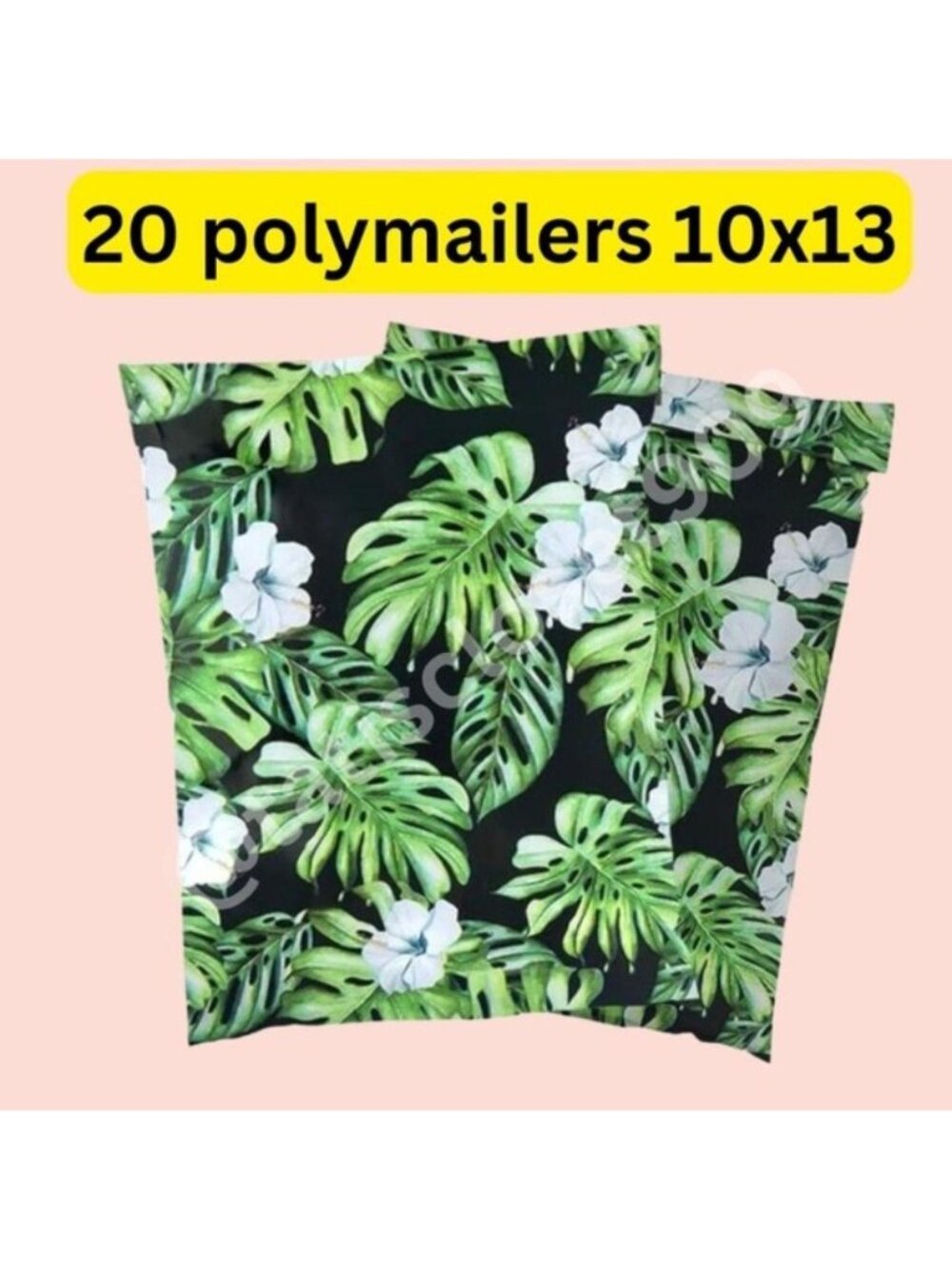 20 Pack Floral Poly Mailers